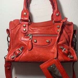 Balenciaga Mini City Bag in Bright Red